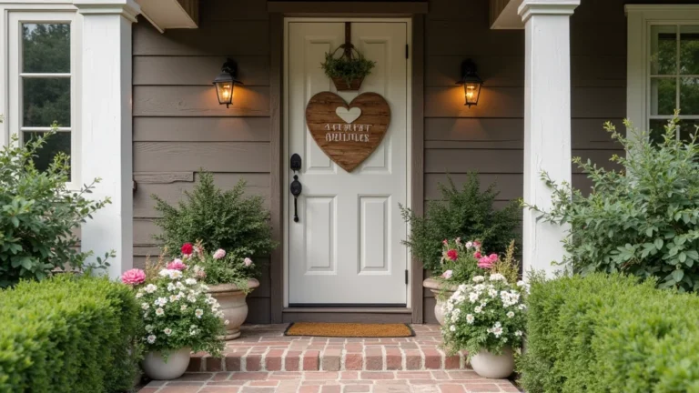 18 Rustic Wooden Valentine Door Sign Ideas for Farmhouse Lovers